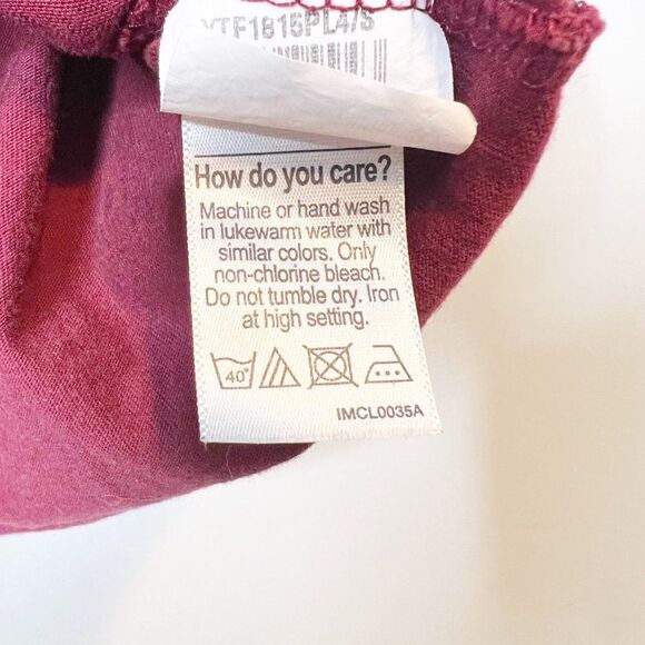 Bench Womens Red Short Sleeve Crew Neck Pullover Graphic T Shirt Size Small - Picture 4 of 5